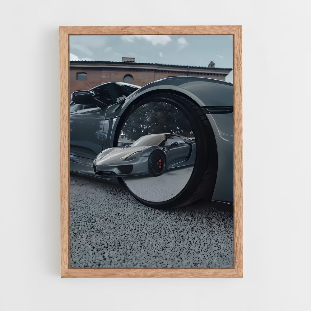 Poster 918 Spyder Resplendissant – affiche Porsche (vue 4)